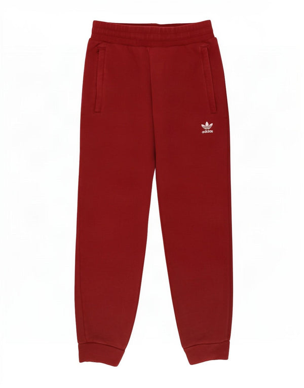 Adidas Ženska trenirka Hlače Joggers UK 10 Small Burgundy Cotton