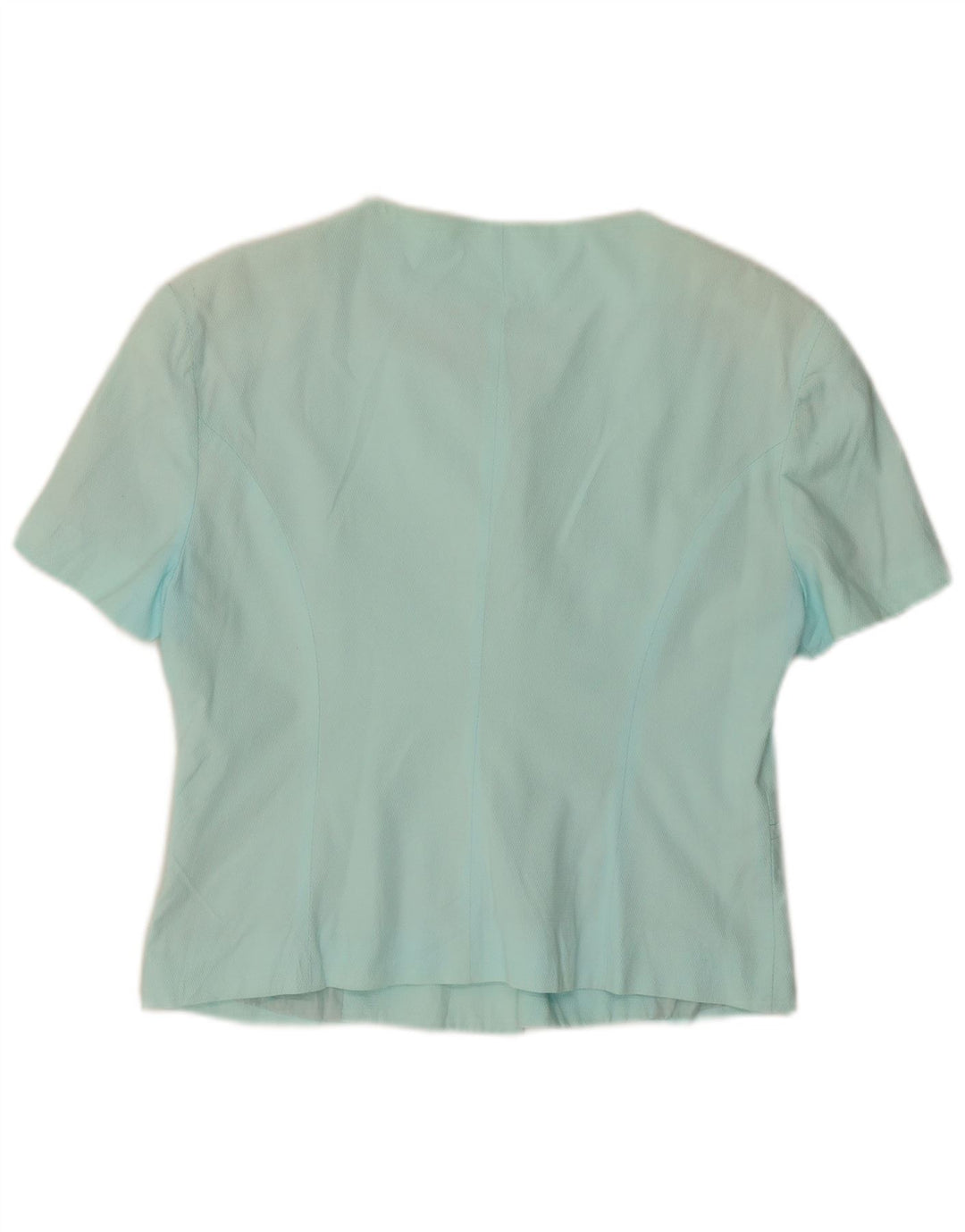 BENETTON Ženska jakna sako kratkih rukava s 5 gumba IT 44 srednje tirkizna