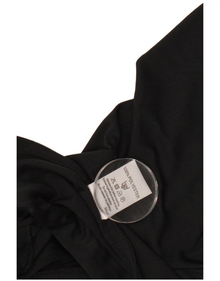 Vintage ženska plašt haljina IT 42 Srednji crni poliester