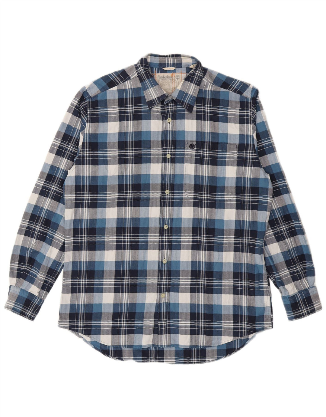 Timberland muška flanelska košulja srednje plave pamučne kare