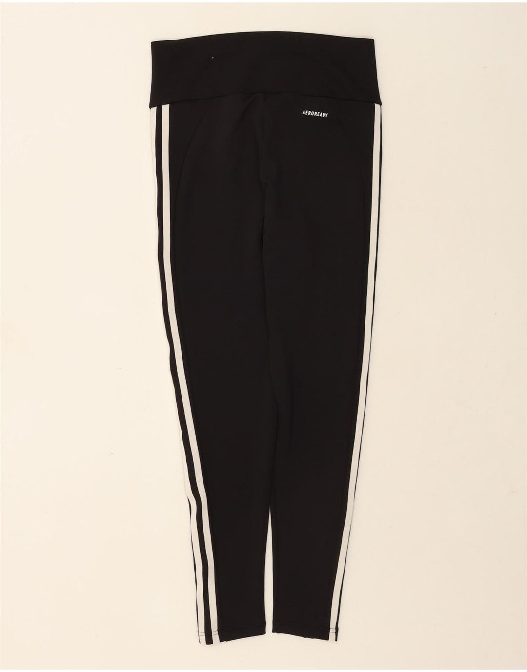 Adidas ženske Aeroready tajice UK 12/14 Srednje crni poliester