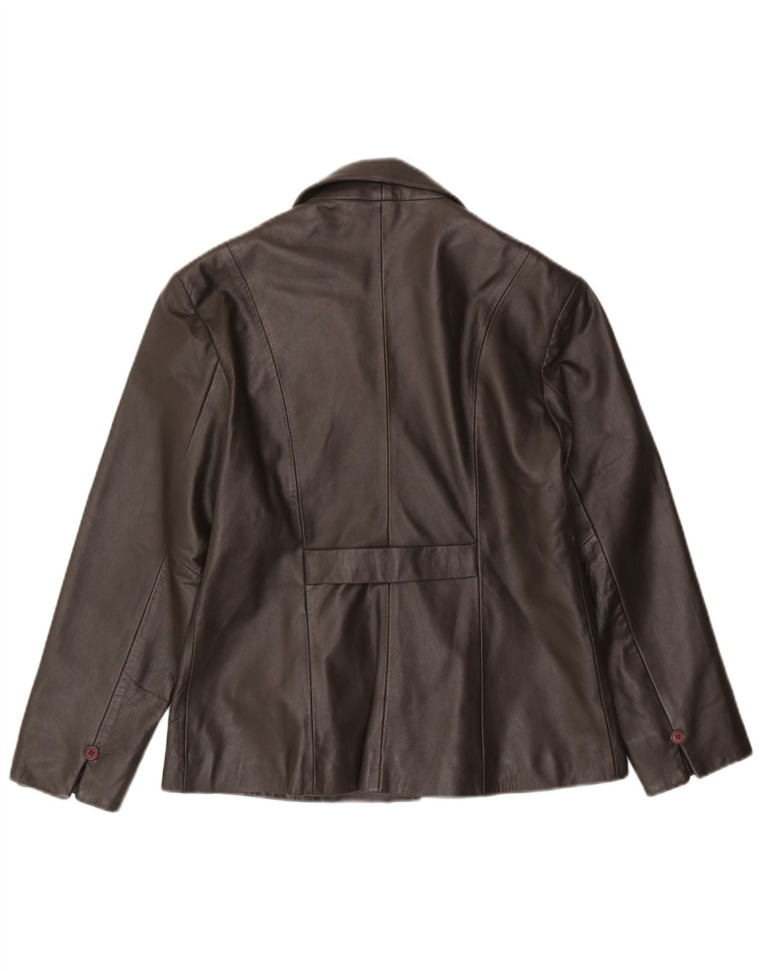 Fionte ženska kožna jakna sa 4 gumba UK 16 velika smeđa kožna