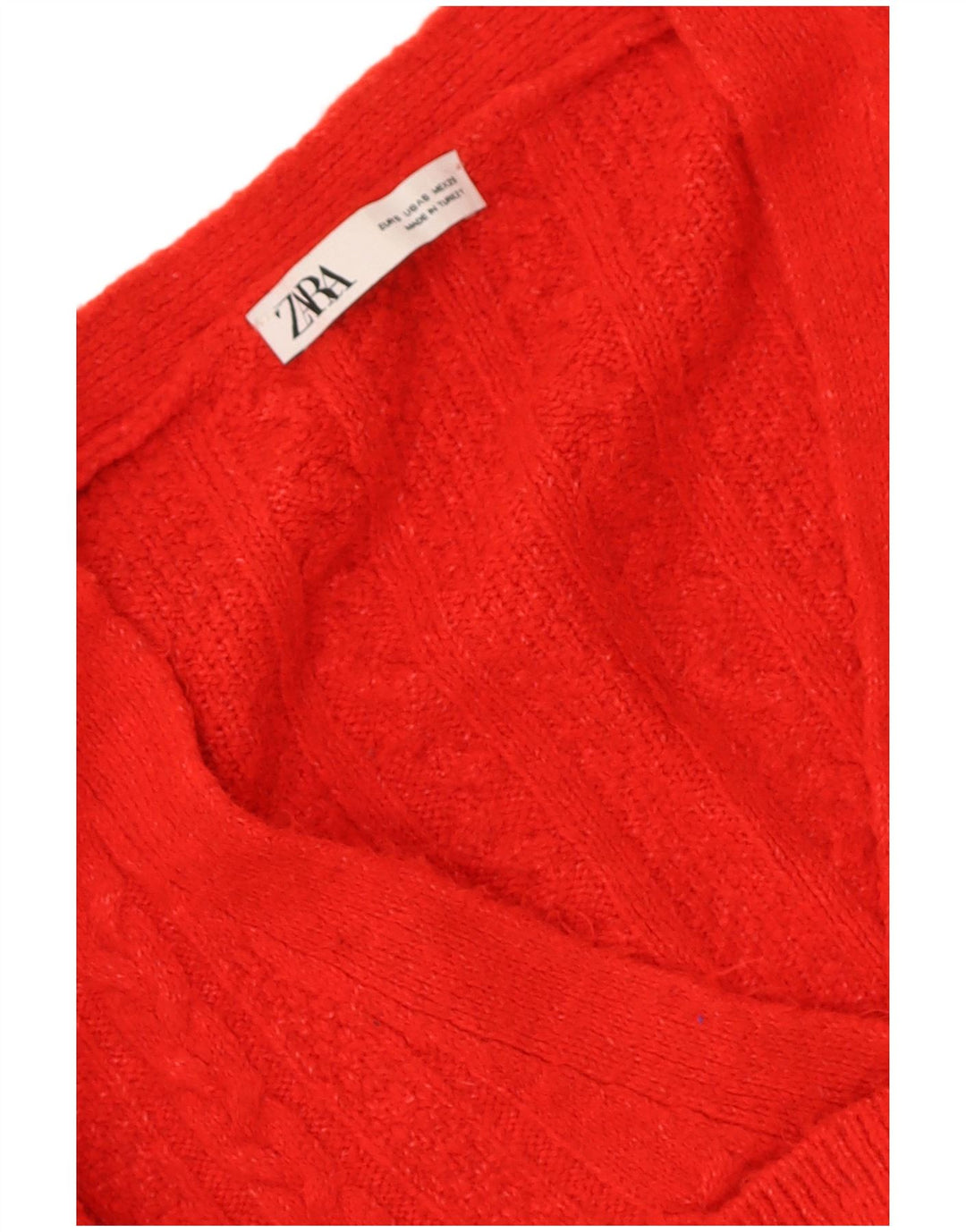 Zara ženski kratki kardigan pulover UK 10 Small Red