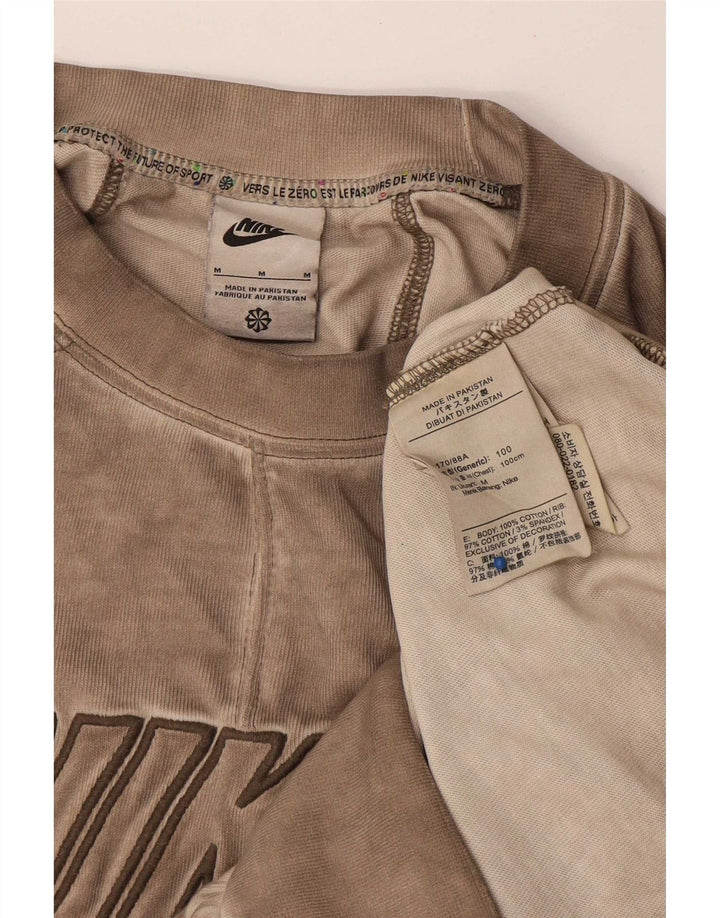 Nike muška majica s grafičkim motivima srednje bež pamuk
