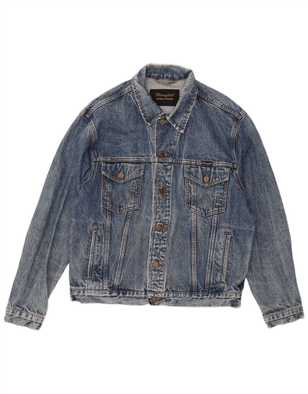 Wrangler muška traper jakna UK 40 Large Blue Cotton