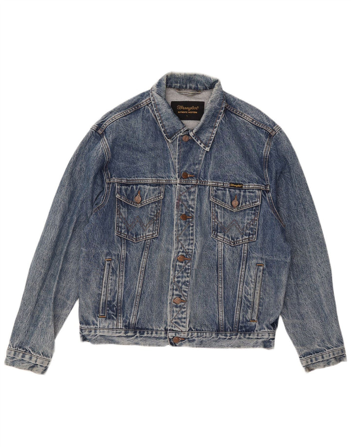 Wrangler muška traper jakna UK 40 Large Blue Cotton