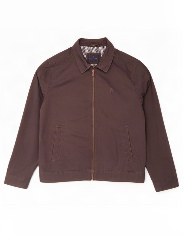 Marks & Spencer muška plava lučka bomber jakna UK 42 XL smeđi pamuk