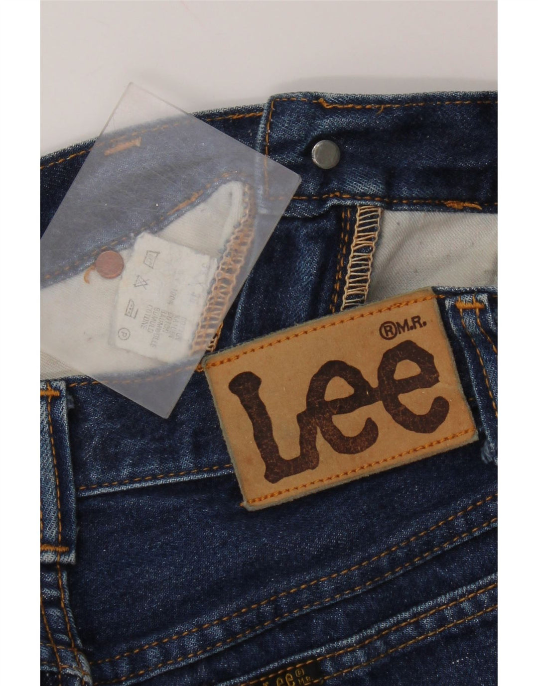 Lee ženske ravne traperice visokog struka W32 L29 plavi pamuk