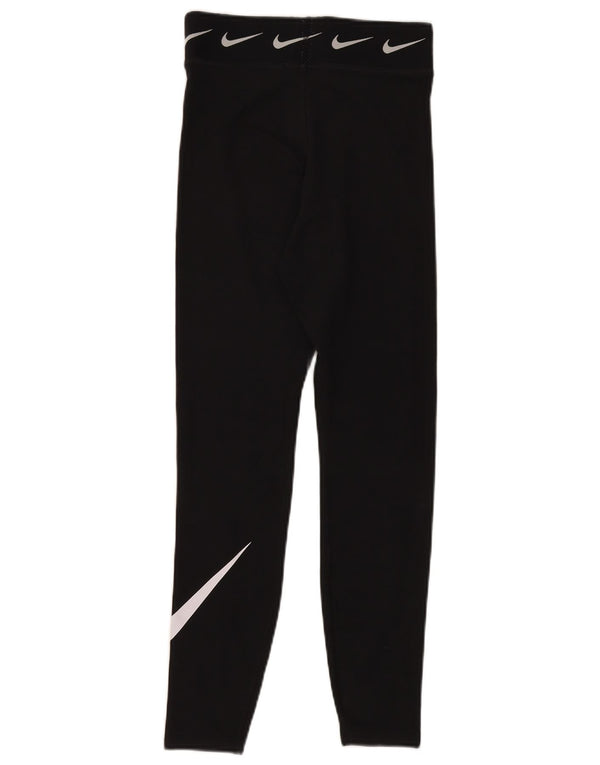 NIKE ženske grafičke tajice UK 8 male crne