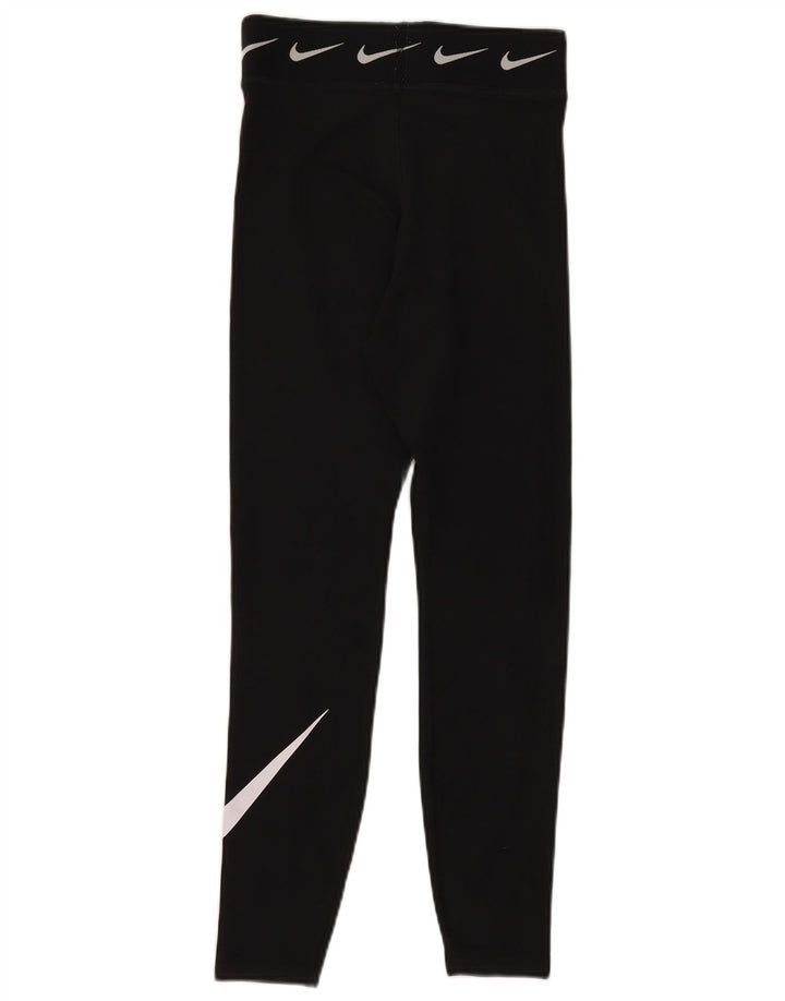 NIKE ženske grafičke tajice UK 8 male crne