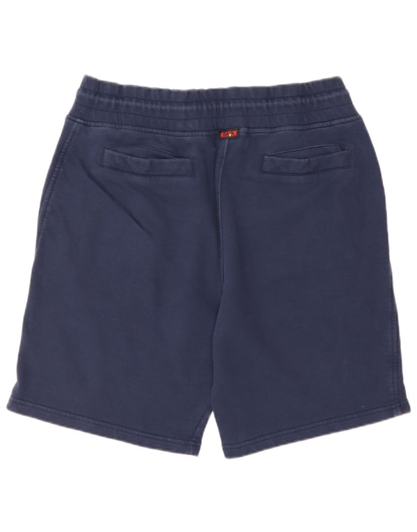 Kappa Mens Graphic Sport Shorts Large  Navy Blue Cotton