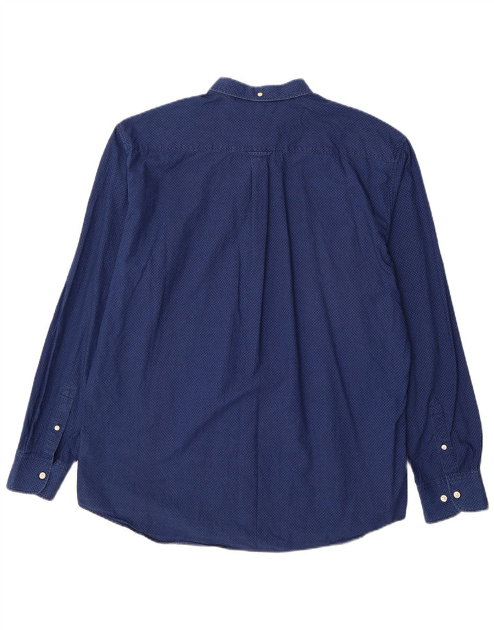 GANT Muška košulja standardnog kroja, veličina 45/46 18 2XL, plavi geometrijski pamuk