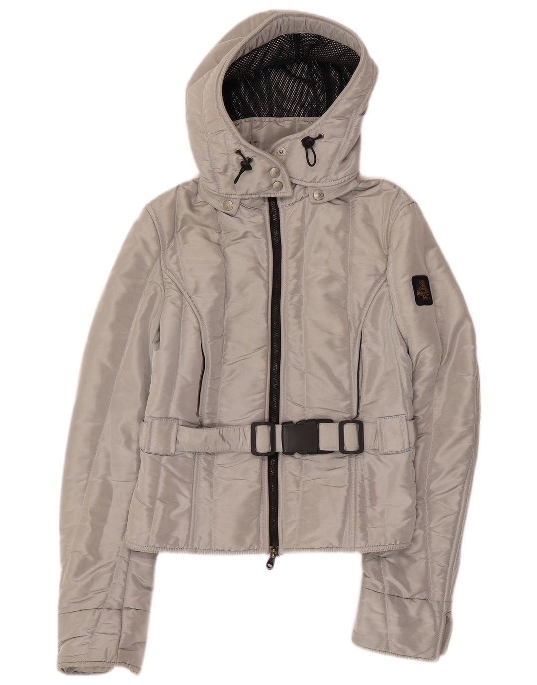 REFRIGIWEAR Ženska bomber jakna s kapuljačom Cruz UK 14 veliki srebrni poliester