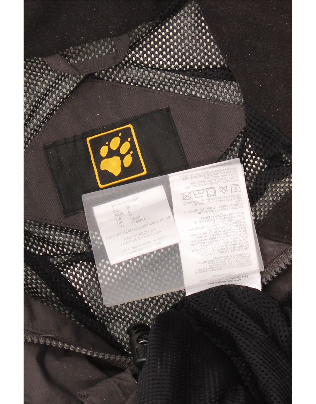 Jack Wolfskin muška kišna jakna UK 36/38 Srednji crni poliamid