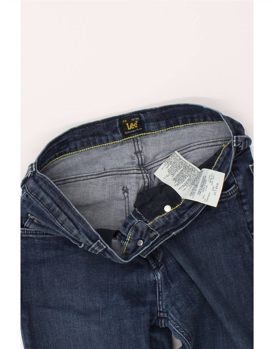 LEE Womens Jade Slim Jeans W28 L30 Navy Blue Cotton Vintage Lee and Second-Hand Lee from Messina Hembry 