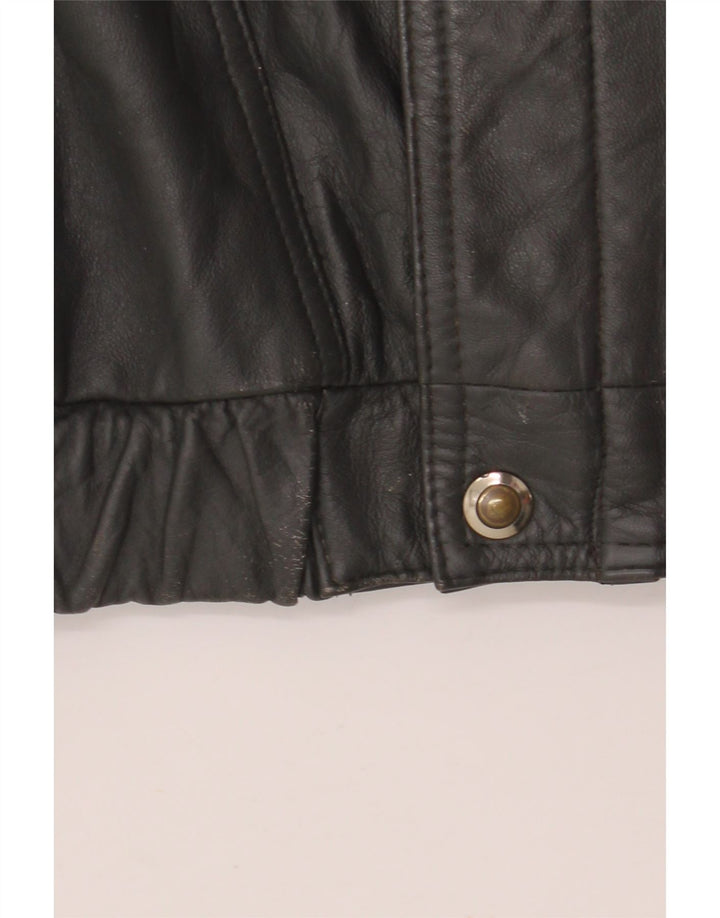 Vintage muška kožna jakna IT 56 3XL crna