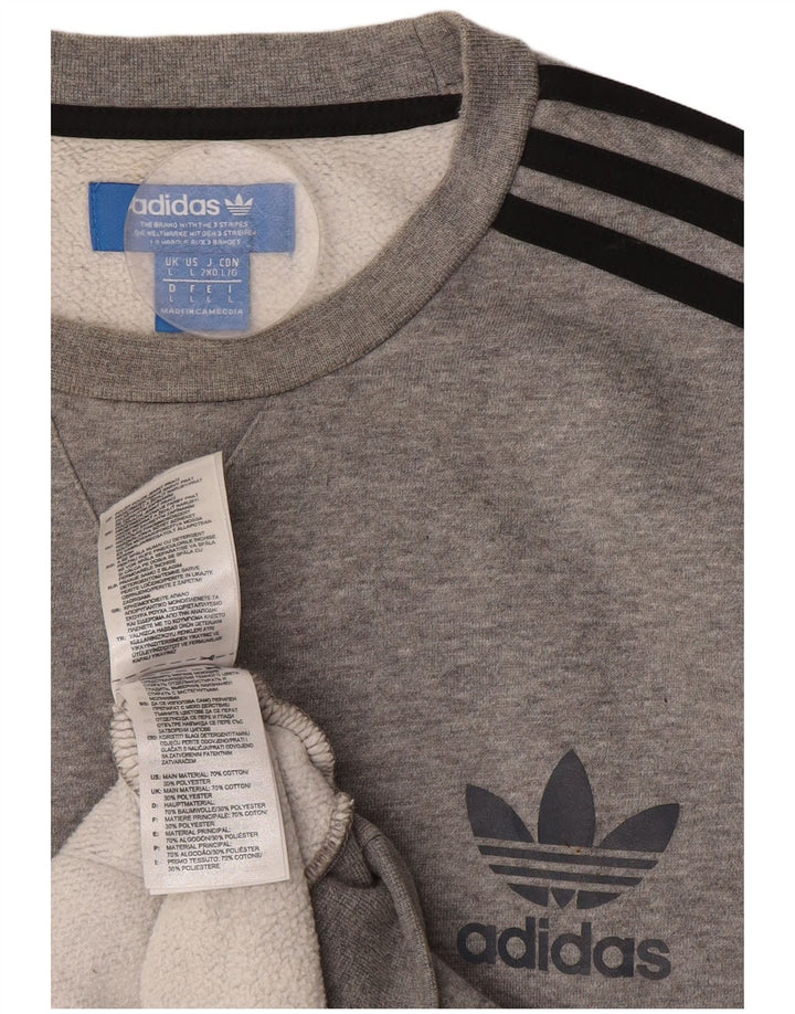 Adidas muška dukserica Veliki sivi flekasti pamuk