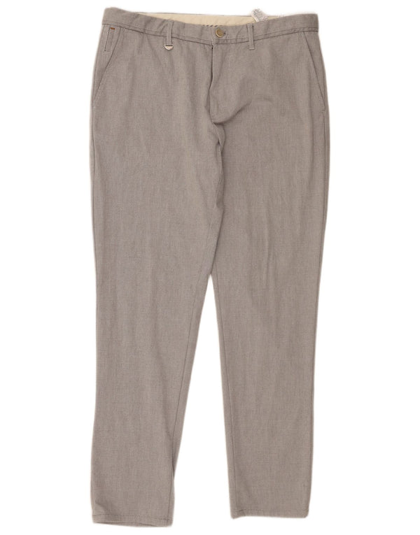 Zara muške uske chino hlače EU 44 Large W34 L30 Sivi pamuk