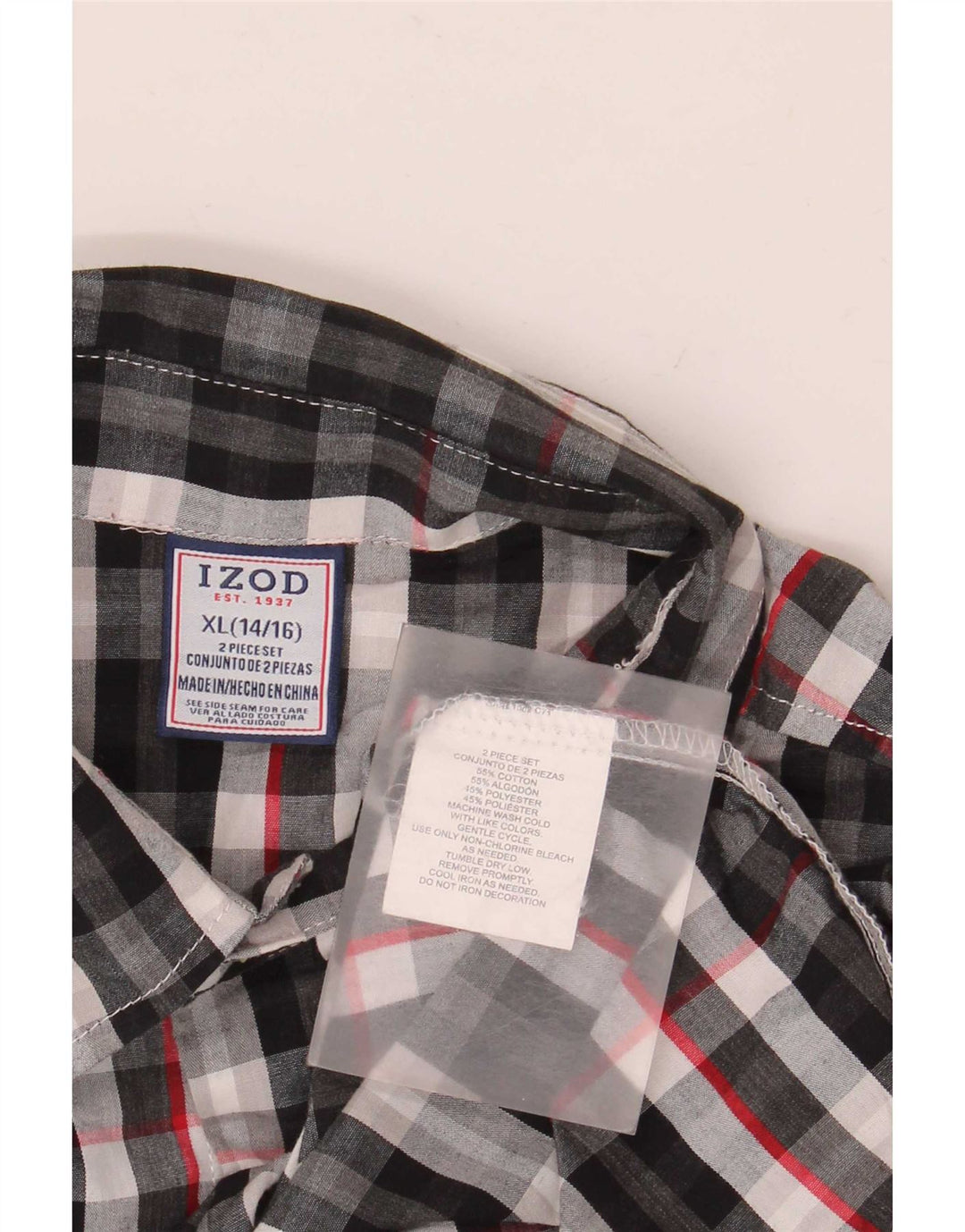 Izod košulja za dječake 14-15 godina XL šareni karirani pamuk