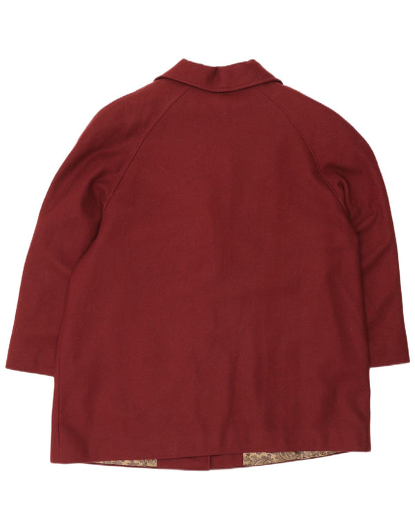 Vintage ženska prekomjerna jakna 3/4 rukava IT 49 XL Bordo