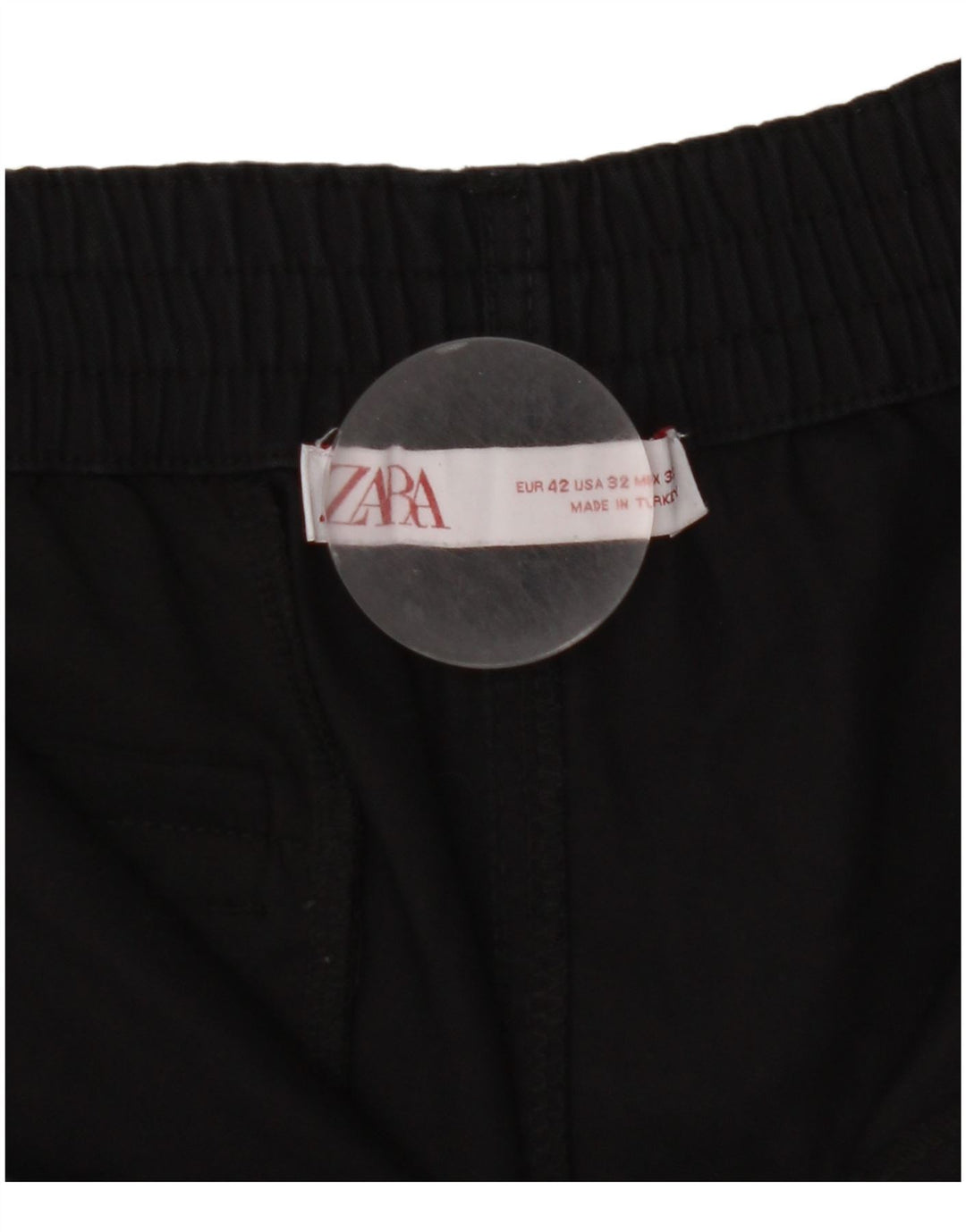 Zara muške kargo kratke hlače EU 42 Large W32 crni pamuk