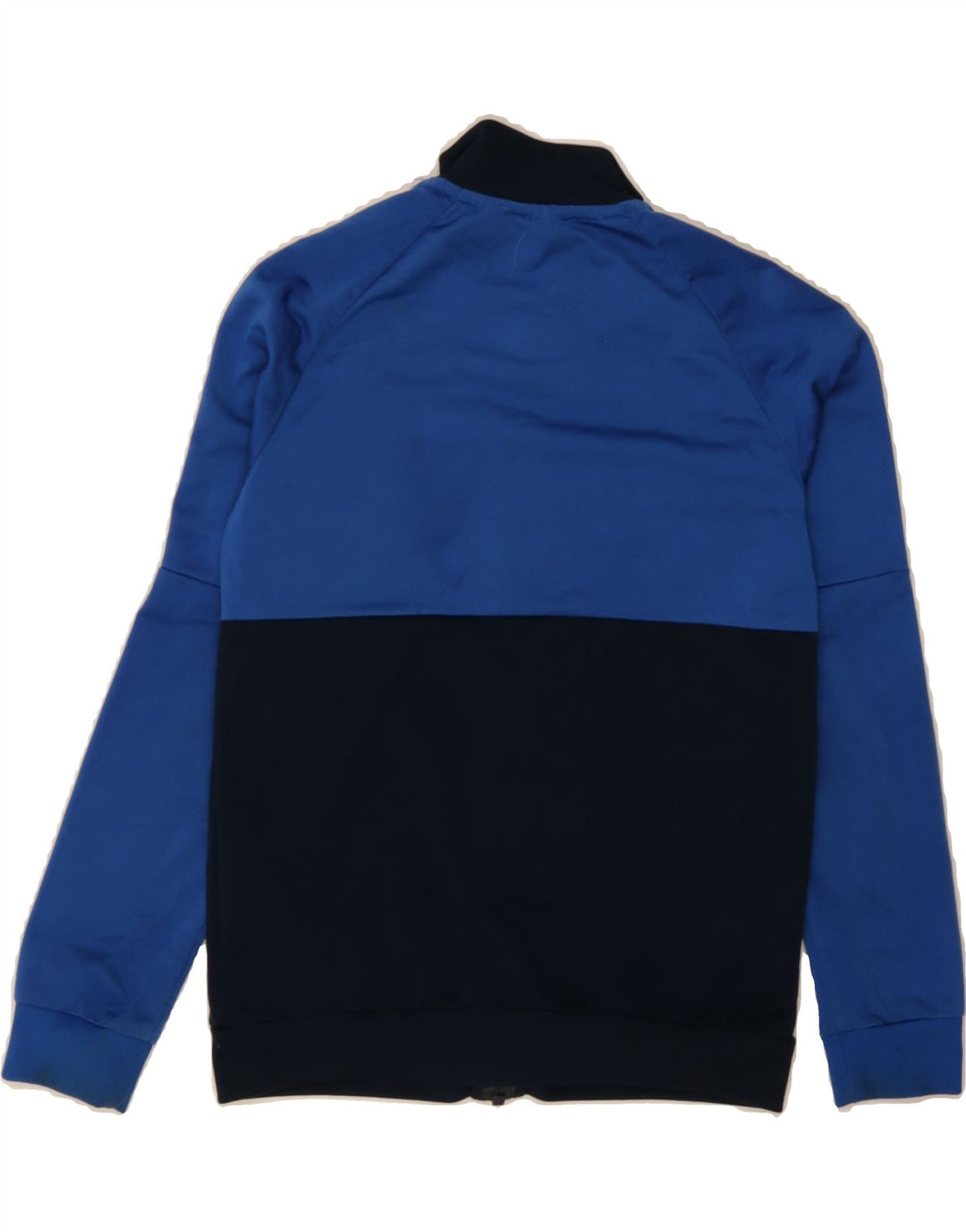 ADIDAS Boys Tracksuit Top Jacket 9-10 Years Blue Colourblock Polyester Vintage Adidas and Second-Hand Adidas from Messina Hembry 
