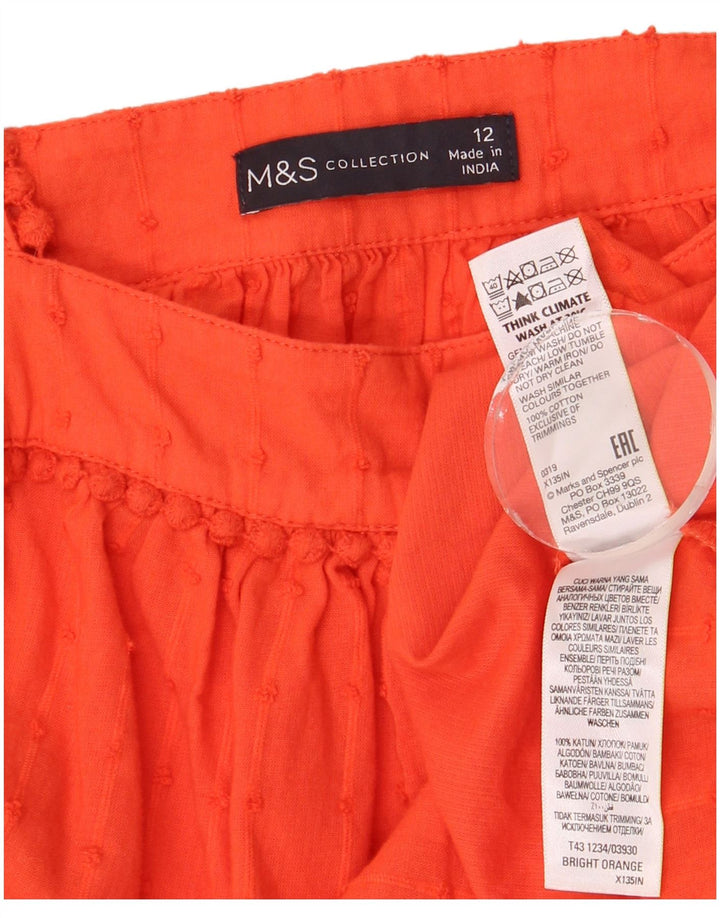 Marks & Spencer ženska majica bez rukava UK 12 srednje narančasta točkasta