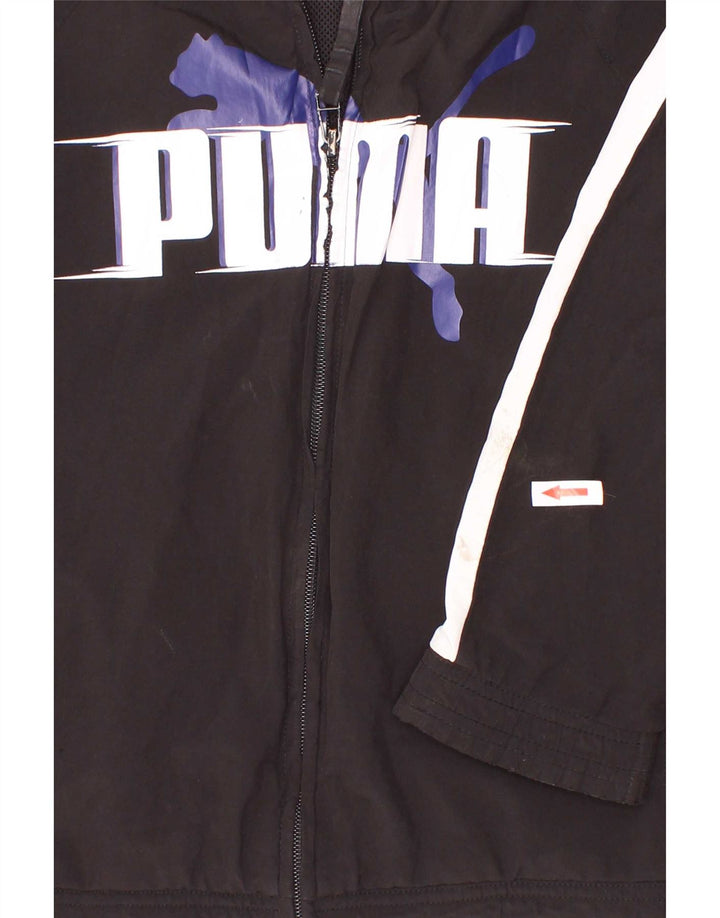 Gornja jakna trenirke Puma Boys Graphic 9-10 Years Black Colourblock