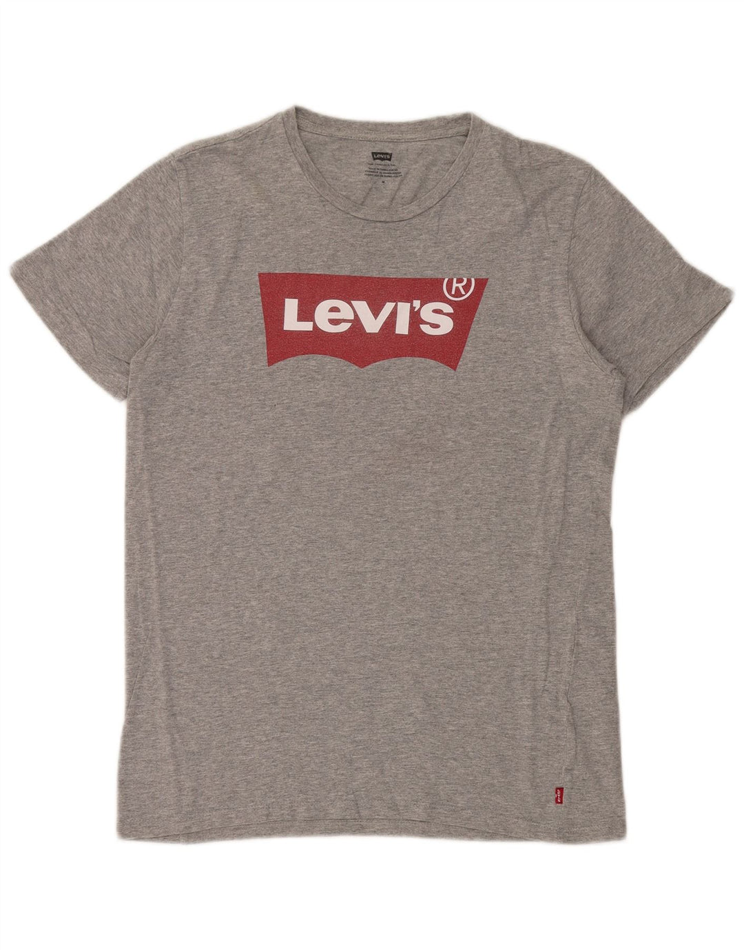 Levi's muška majica kratkih rukava s grafičkim motivima, srednje sivi pamuk