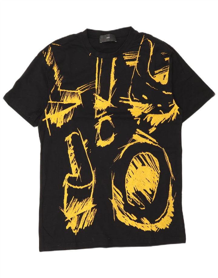 Liu Jo muška majica kratkih rukava srednje veličine, crni pamuk