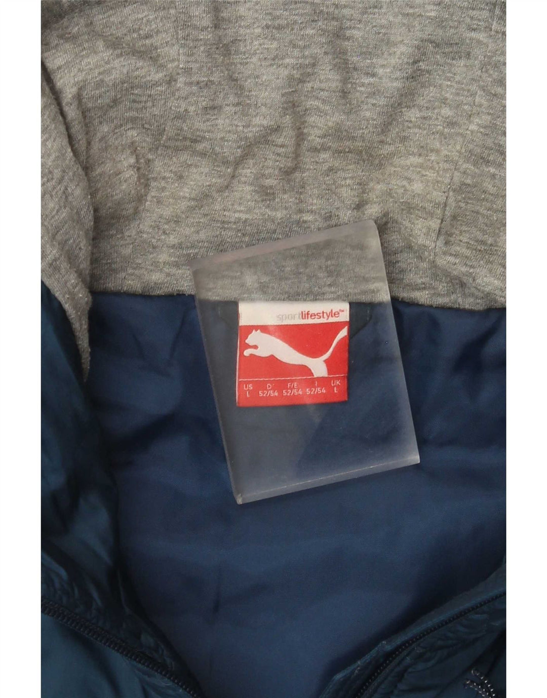Puma muška prošivena jakna s kapuljačom UK 40 Large tamnoplava