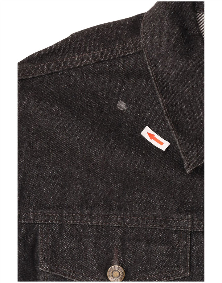 Denim Style muška traper jakna UK 42 XL crni pamuk