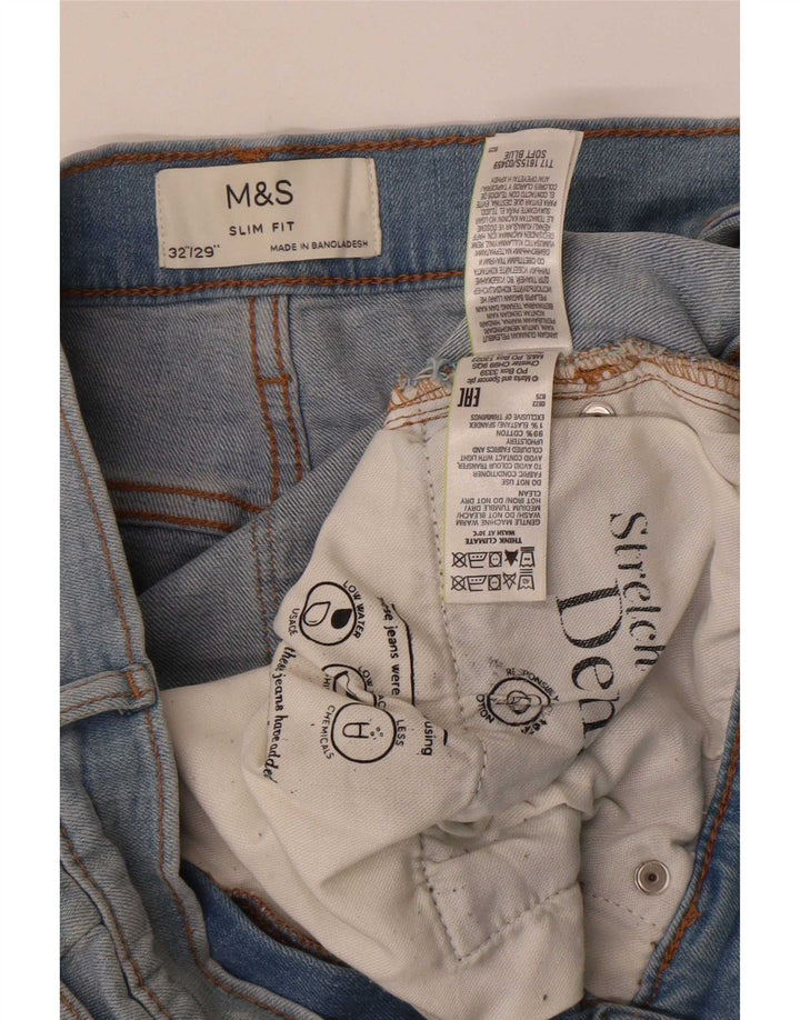 Marks & Spencer muške uske traperice W32 L29 plavi pamuk