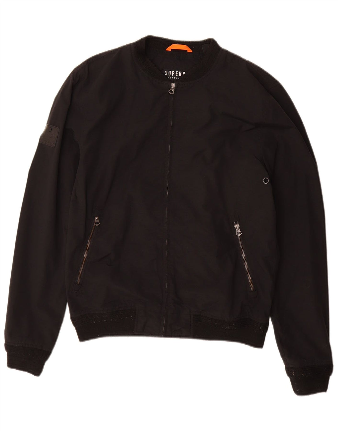 SUPERDRY muška bomber jakna UK 38 srednje crni pamuk