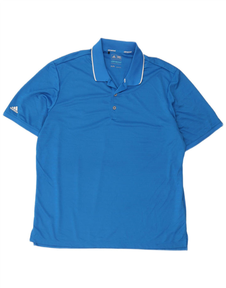 Adidas muška Climacool polo majica XL plavi prugasti poliester