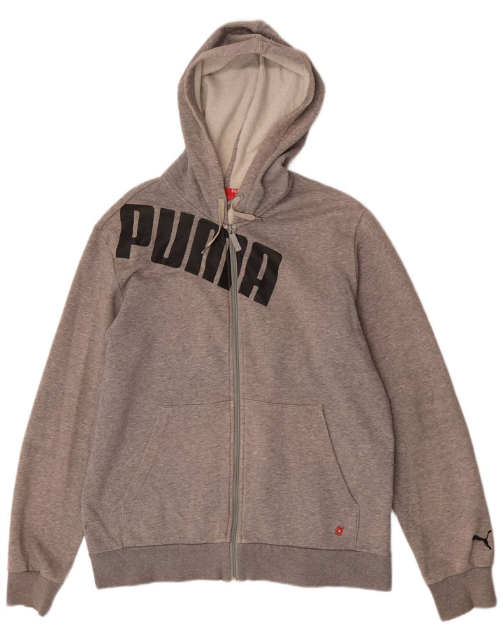 Puma muški pulover s kapuljačom s patentnim zatvaračem, srednje sivi pamuk