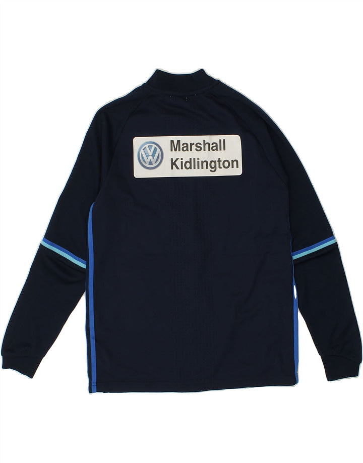 ADIDAS Boys Graphic Tracksuit Top Jacket 13-14 Years Navy Blue Polyester Vintage Adidas and Second-Hand Adidas from Messina Hembry 