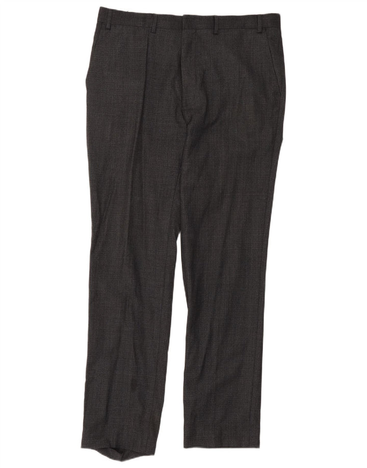 Marks & Spencer muške autograph hlače ravnog odijela W36 L33 sive vune