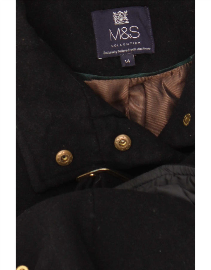 Marks & Spencer ženski kaput UK 14 srednje crna vuna