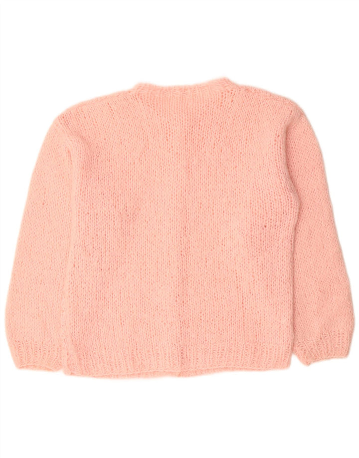 VINTAGE ženski kardigan pulover UK 18 XL ružičasti akril