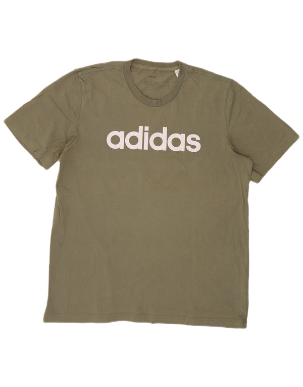 Adidas muška majica kratkih rukava s grafičkim motivima, veliki kaki pamuk
