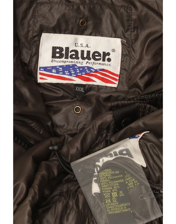 Blauer muška podstavljena jakna s kapuljačom UK 46 3XL smeđi poliamid