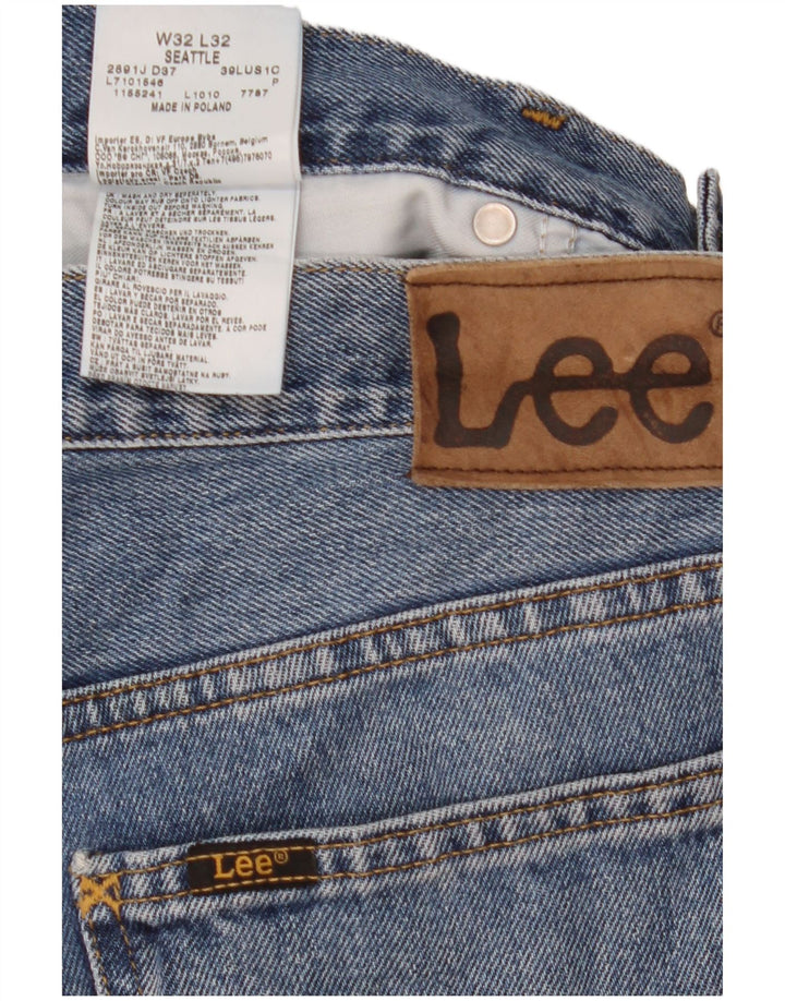 Lee Mens Seattle Straight Jeans W32 L32 Plavi pamuk