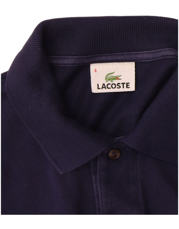 LACOSTE muška polo majica dugih rukava, veličina 4, srednje tamnoplavi pamuk