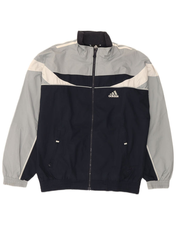 Adidas muška trenirka gornja jakna UK 36/38 mala crna poliester u boji