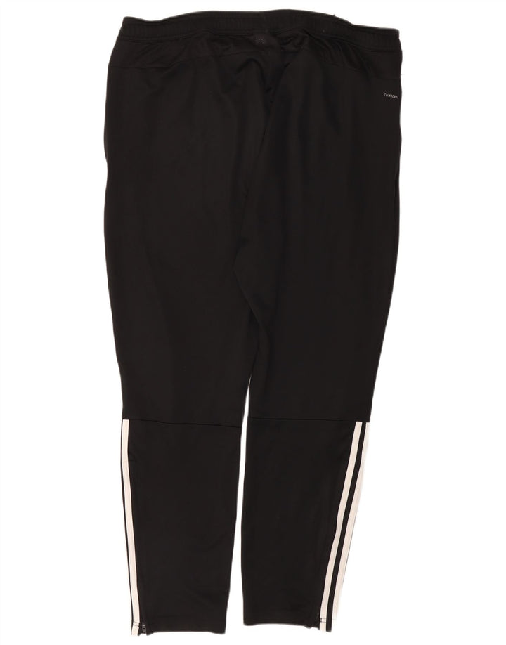 Adidas muške hlače za trenirku 2XL crne sportske poliesterske hlače