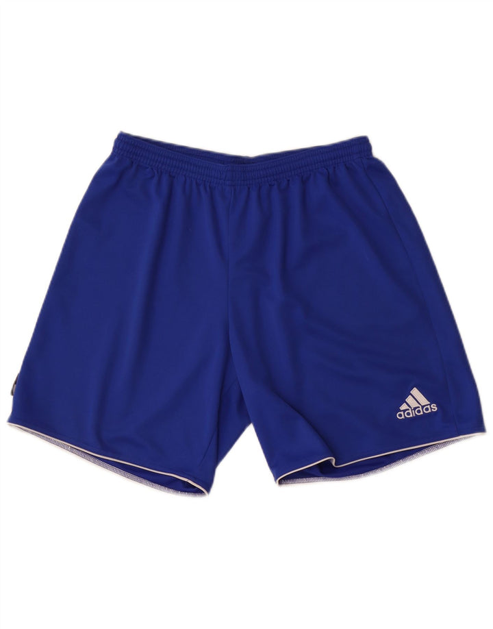 Sportske kratke hlače Adidas Climalite za dječake 11-12 godina srednje plave boje od poliestera