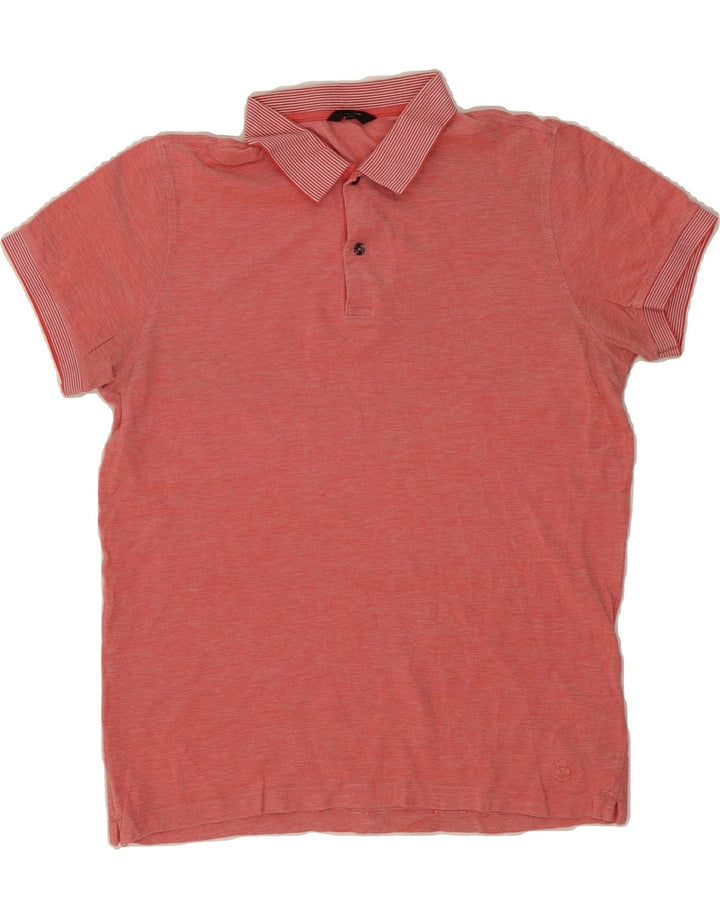 MASSIMO DUTTI Mens Polo Shirt Medium Red Cotton Vintage Massimo Dutti and Second-Hand Massimo Dutti from Messina Hembry 