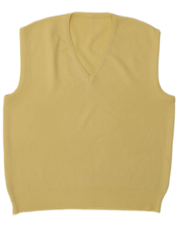 Vintage muška majica bez rukava Srednje žuta