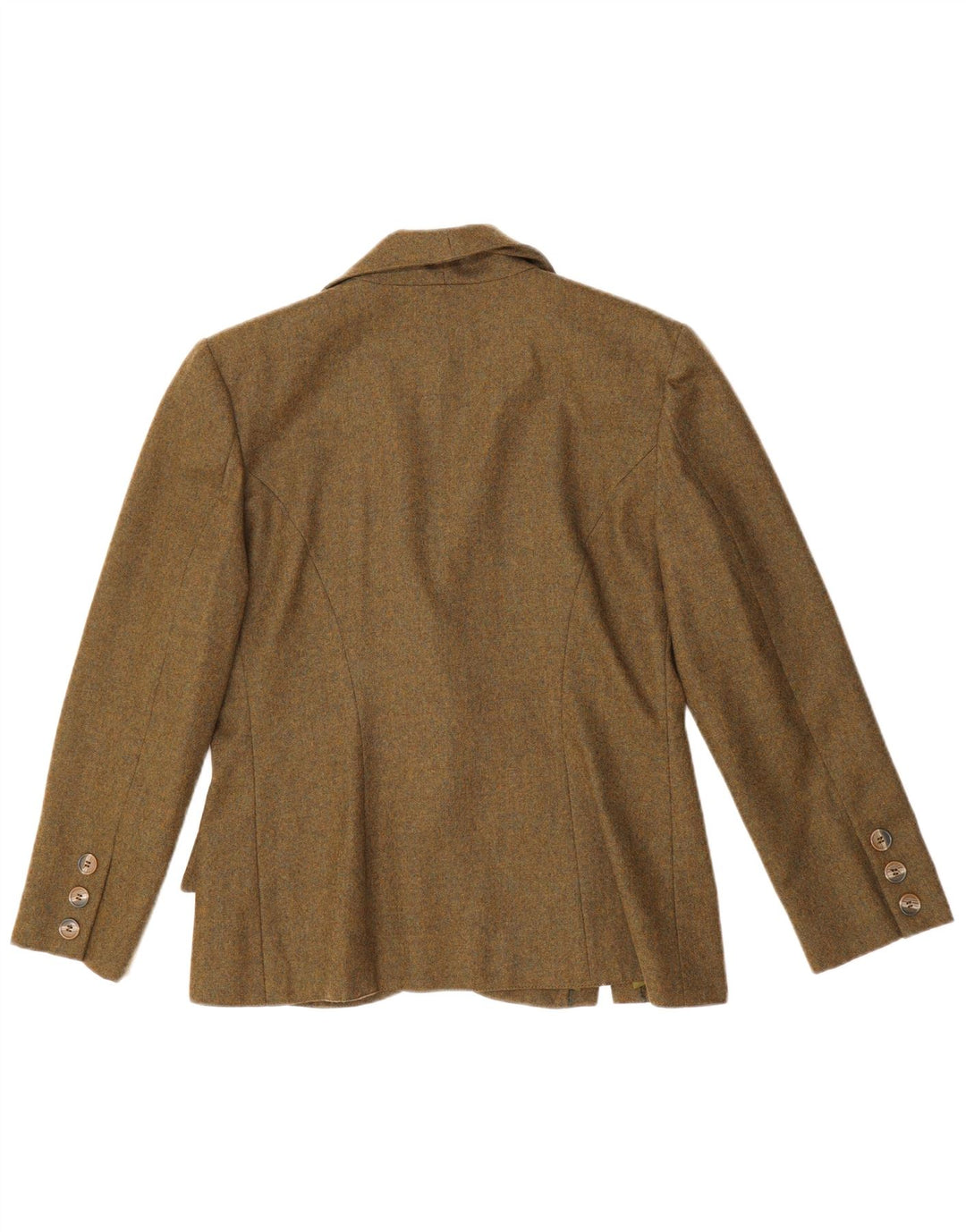LUISA SPAGNOLI Womens 1 Button Blazer Jacket IT 46 Large Khaki Wool